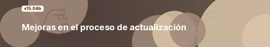 Mejoras en el proceso de actualización